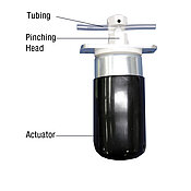 Vanne à pincement avec détection de statut